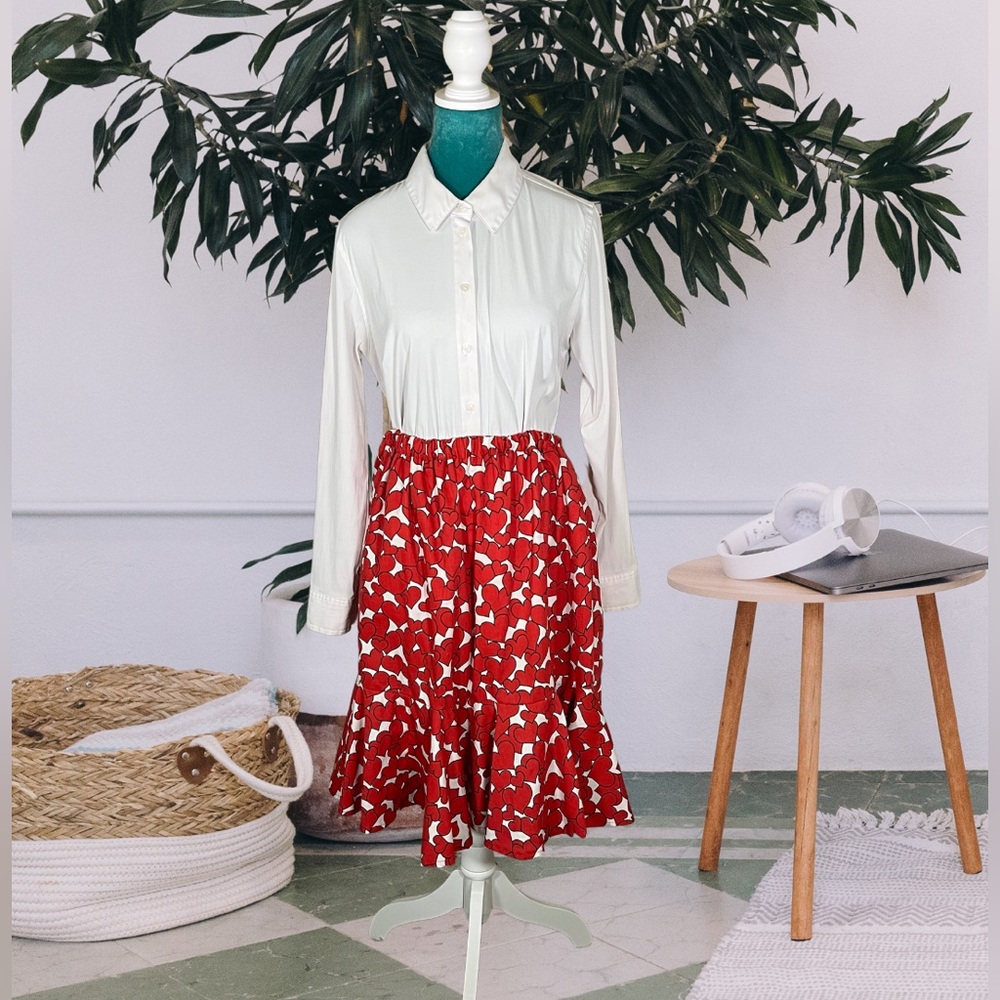 Vintage Handmade Heart Skirt